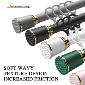 Tringles à rideaux extensibles ARODDY pour hôtel, tringles à rideaux de douche en métal, <span class=keywords><strong>tringle</strong></span> à rideaux de fenêtre réglable à tension unique pour la maison - Product Image 1