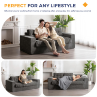 Benutzer definierte knochen lose Sofa Couch grau komprimierte 3-Sitzer Cord Stoff Sofa Günstige 3-Sitzer Wohnzimmer Cord Boden Futon Sofas