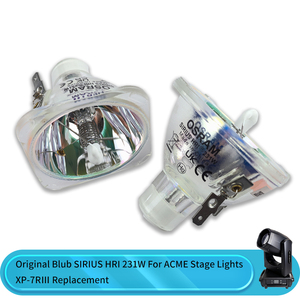 Ampoule SIRIUS HRI 231W d'origine pour projecteur à faisceau mobile ACME XP-<span class=keywords><strong>7R</strong></span> <span class=keywords><strong>III</strong></span>, équipement de scène DJ disco - Product Image 1