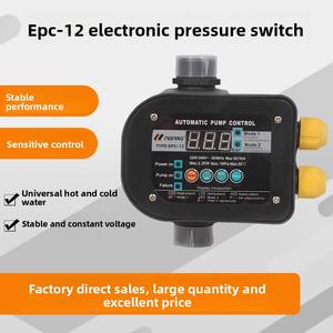 EPC-12 entièrement automatique Smart Home pompe à eau Booster haut débit d'eau contrôleur de pression électronique interrupteur haute visibilité - Product Image 2