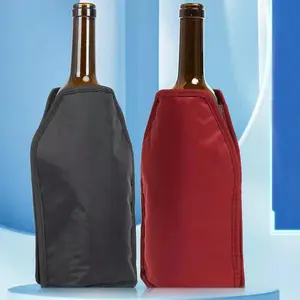 RU Vente en gros vin gel sac de glace bouteille refroidisseur vin refroidisseur manchon