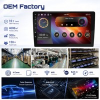 Envío en 7 Días Reproductor de Android para Auto de 9 Pulgadas 2+32G Pantalla Multimedia Universal con CarPlay, Android Auto, DAB y Entrada para Cámara Trasera