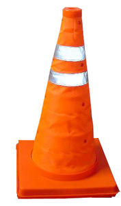 45cm 18 pulgadas plegable 2 uds <span class=keywords><strong>50mm</strong></span> reflectores LED intermitente carretera retráctil conos de seguridad - Product Image 2