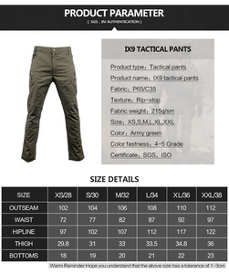 Archon IX9 Pantalon tactique <span class=keywords><strong>Cargo</strong></span> décontracté pour homme 11 couleurs Polyester Coton Taille moyenne Sports de plein air Teint uni - Product Image 2