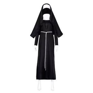 Disfraz de Monja Sexy para Mujer, Conjunto Completo con Velo y Cruz, Disponible para Fiestas, Juegos de Rol y Mascaradas - Product Image 4