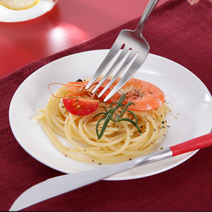 Tùy Chỉnh Xách Tay Thép Không Gỉ Sinh Thái Tái Sử Dụng Dao Kéo Đặt Nhựa Pom Xử Lý Muỗng Với Matte Kết Thúc Biểu Tượng Tia Laser Đám Cưới - Product Image 4