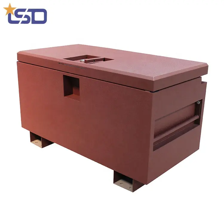 Best Sell Two Steel Handles Workshop Waterproof Truck Metal Tool Box With Wheels