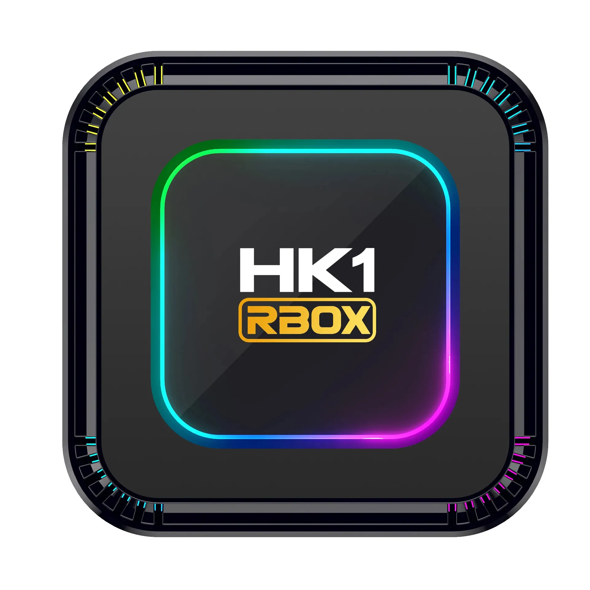 Kotak TV pintar HK1 RBOX K8 Android id13 lampu RGB WiFi6 Dual WiFi 100M LANHD Media Player BT5.0 TV Set Top BOx 8K HDR10 +