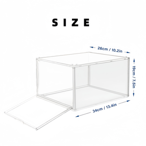 Boîte en acrylique, vitrine transparente anti-poussière pour collections de chaussures, casquettes de baseball, organisateur de chapeaux - Product Image 2