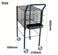 Panier de rangement moderne en métal personnalisé pour balles de tennis, badminton et pickleball, chariot de collection sportive, présentoir pour magasin de détail