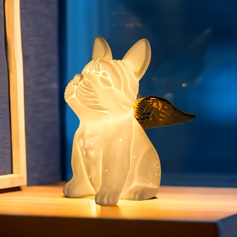 Fabriek Groothandel Goedkope Prijs Schattige Kids Bureaulamp Hoge Kwaliteit Dier Hond Vorm Nachtkastje Lamp