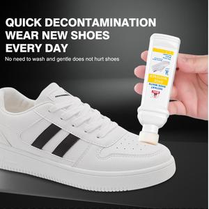 High Quality 360 Degree Brush Multi Function Remove Dirt White Color 75ml <strong>Shoe</strong> Sneaker Cleaner