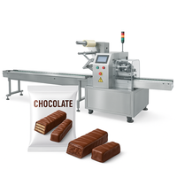 Machine d'emballage automatique de type coussin pour biscuits sablés, petits biscuits de fortune, chocolat