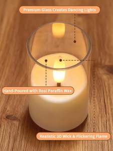 LED Flameless 3D Flickering <b>Candle</b> Lamp Battery Operated for Wedding Christmas Birthdays Holiday Decor - Product Image 5