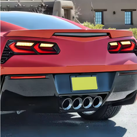 Nouveaux feux arrière LED clairs modifiés pour Chevrolet Corvette C5-C8, modèle 2008, avec installation Plug and Play, 6000 lumens