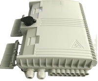 Boîte de distribution optique de fibre de Ftth de 16 ports fixés au mur extérieur Boîte FTTH avec l'adaptateur Boîte d'extrémité de fibre optique de noyau d'ODB NAP 16