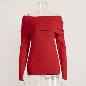 Top in maglia a maniche lunghe da donna-elegante e Sexy, ideale per feste e appuntamenti serali - Product Image 3