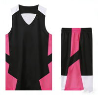 Nouvelle arrivée, maillot de basket-ball pour hommes en polyester uni avec impression de logo, avec veste assortie, sublimation, maillot de sport pour hommes