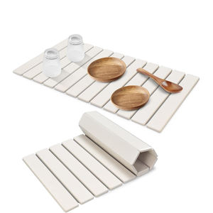 Grand tapis de séchage de vaisselle en pierre pour comptoir de cuisine séchage rapide super absorbant tapis de séchage de vaisselle pliable tapis de terre de diatomées - Product Image 1
