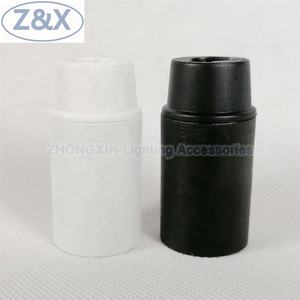European Standard M10 Thread Pet VDE E14 Smooth Plastic Endcap <b>Fitting</b> Ring Screw Style <b>Lamp</b> Holder AC 220V ENEC Certified T180 - Product Image 2