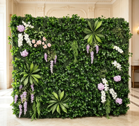 Haie de buis artificielle en plastique, gazon synthétique, plante artificielle pour mur