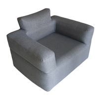 Nouveauté 2022 : Canapé gonflable moderne pour salon, fauteuil en tissu polyester de haute qualité, chaise de salon