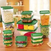 Ensemble de 17 pièces bac à légumes en plastique boîtes à lunch transparentes pour le stockage des fruits avec couvercle conteneurs de stockage des aliments multifonctions