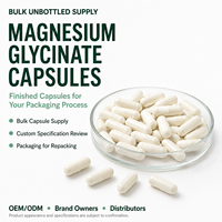 Capsules de glycinate de magnésium en vrac personnalisées Greenpie, complément alimentaire OEM ODM pour l'emballage de marques privées