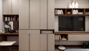 Armoire de chambre <span class=keywords><strong>à</strong></span> coucher moderne européenne <span class=keywords><strong>Paris</strong></span> Furniture Expo Award Winner Revêtement <span class=keywords><strong>à</strong></span> base d'eau Durable Peu encombrant Assemblage facile Propre - Product Image 3