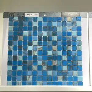 Glasfarb intrige Mosaik mit glänzender Verwendung für Badezimmer dekoration Mosaik fliesen