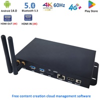 Module 4G RK3576 RK3588 RK3566 avec SIM, Android 14.0, affichage numérique publicitaire, sortie 4K UHD HD-MI, lecteur multimédia basé sur le cloud, boîtier TV