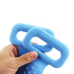 Exprimidor de pasta de dientes Source Hair de doble cara, de plástico y silicona, toalla de baño simple y duradera para exfoliación, para hombres y mujeres - Product Image 4