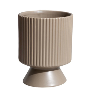 Macetas <span class=keywords><strong>para</strong></span> sala de estar, maceta vertical de cerámica, maceta suculenta moderna a rayas <span class=keywords><strong>para</strong></span> decoración de la casa, decoración del hogar - Product Image 1
