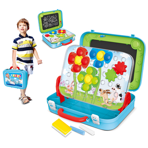 Graffiti Schrijfbord <span class=keywords><strong>2</strong></span> In 1 Tekentafel Speelgoed Kinderen Tekentafel Kinderen Kleurrijke Puzzel Magnetische Plastic Tekentafel - Product Image 1