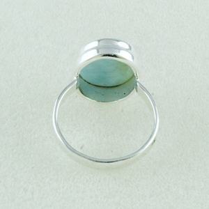 Bague en argent Sterling 925, pierre précieuse Larimar, belle douce, bijoux - Product Image 4