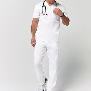 Custom Unisex Medical <b>Scrub</b> Sets Woven Fabric Hospital Staff Uniforms Including Nurse Uniforms for Staff & Patients - Product Image 3
