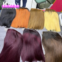 Peluca frontal de cabello humano vietnamita doblemente estirado 12A, liso, corto, color bob, corte recto 2*6, sin pegamento, con cierre de encaje HD para mujer