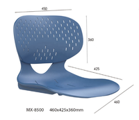 Chaise empilable moderne pour étudiants, chaises en plastique pour étudiants, mobilier de classe scolaire, lecture, écriture et usage quotidien pour les études