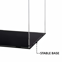 Vitrine moderne en acrylique pour briques, figurines et modèles – Boîte de rangement transparente haute définition et anti-poussière