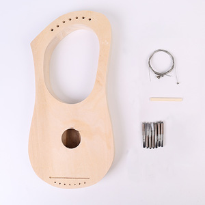 Kit de Bricolage Harpe Lyre en Bois à Peindre Soi-même, Non Finie, à Colorier à la Main, Matériel d'Accessoires d'Instrument, Ensemble de Bricolage Musical, Jouet - Product Image 2