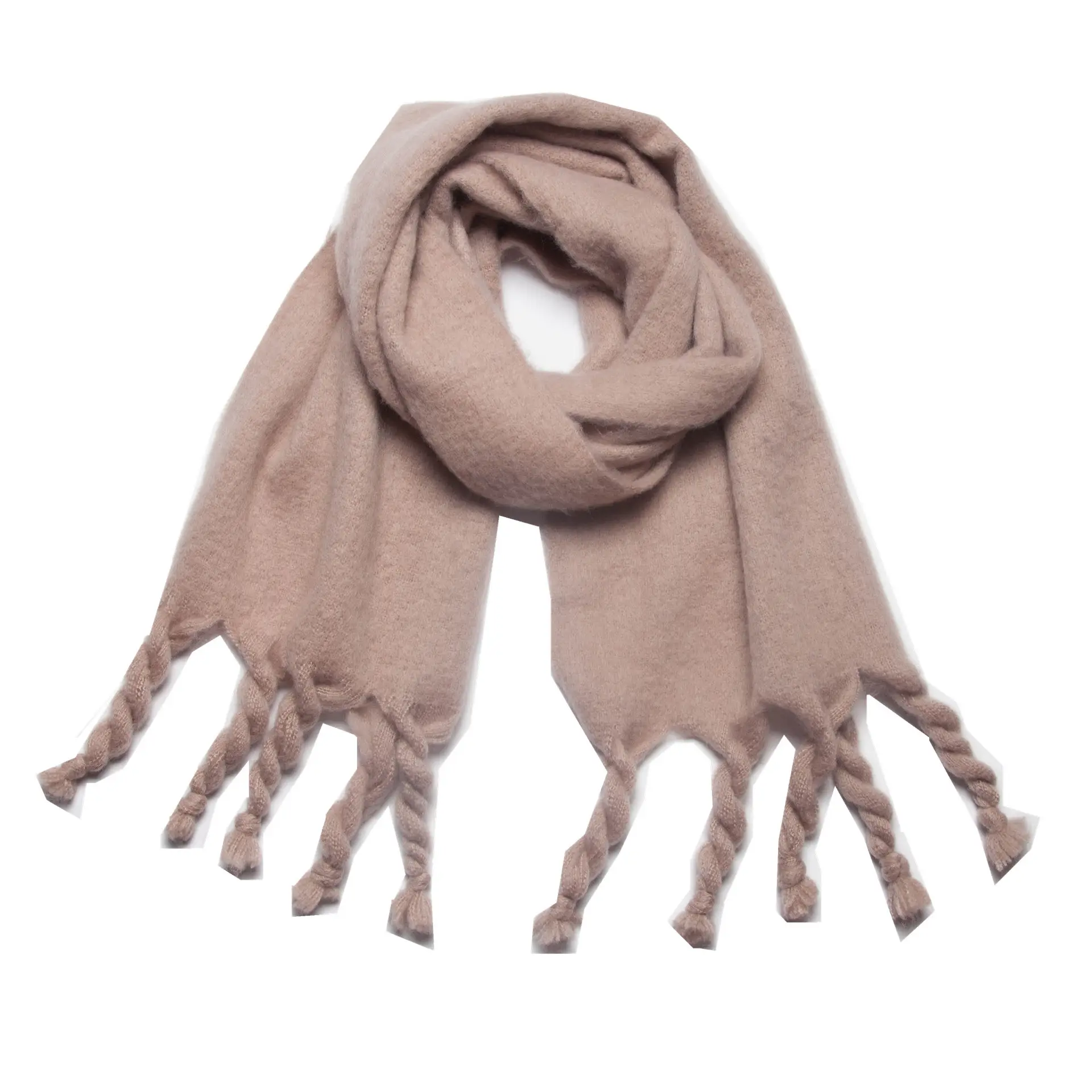 MOTE-ACE0041 Großhandel Anpassen Schal Streifen Warme Schals Für Frauen Stilvolle Günstige Winter Schal Für Frauen