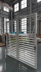 Hiện đại tùy chỉnh hướng dẫn sử dụng hợp kim nhôm màu đen louvers ngoài trời nội thất/Bên Ngoài Cửa Sổ Cửa Chớp ngang dọc mở - Product Image 3