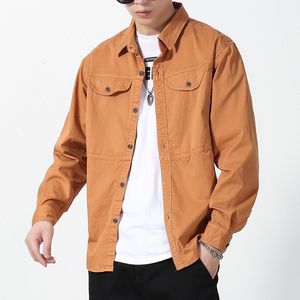 เสื้อแจ็คเก็ตผู้ชายสไตล์ฮ่องกง แขนยาว ปกพับ ติดกระดุ<span class=keywords><strong>ม</strong></span>แถวเดียว ผ้าป๊อปลิน ระบายอากาศได้ดี เป็น<span class=keywords><strong>ม</strong></span>ิตรกับสิ่งแวดล้อ<span class=keywords><strong>ม</strong></span> เห<span class=keywords><strong>ม</strong></span>าะสำหรับฤดูใบไ<span class=keywords><strong>ม</strong></span>้ผลิ - Product Image 1