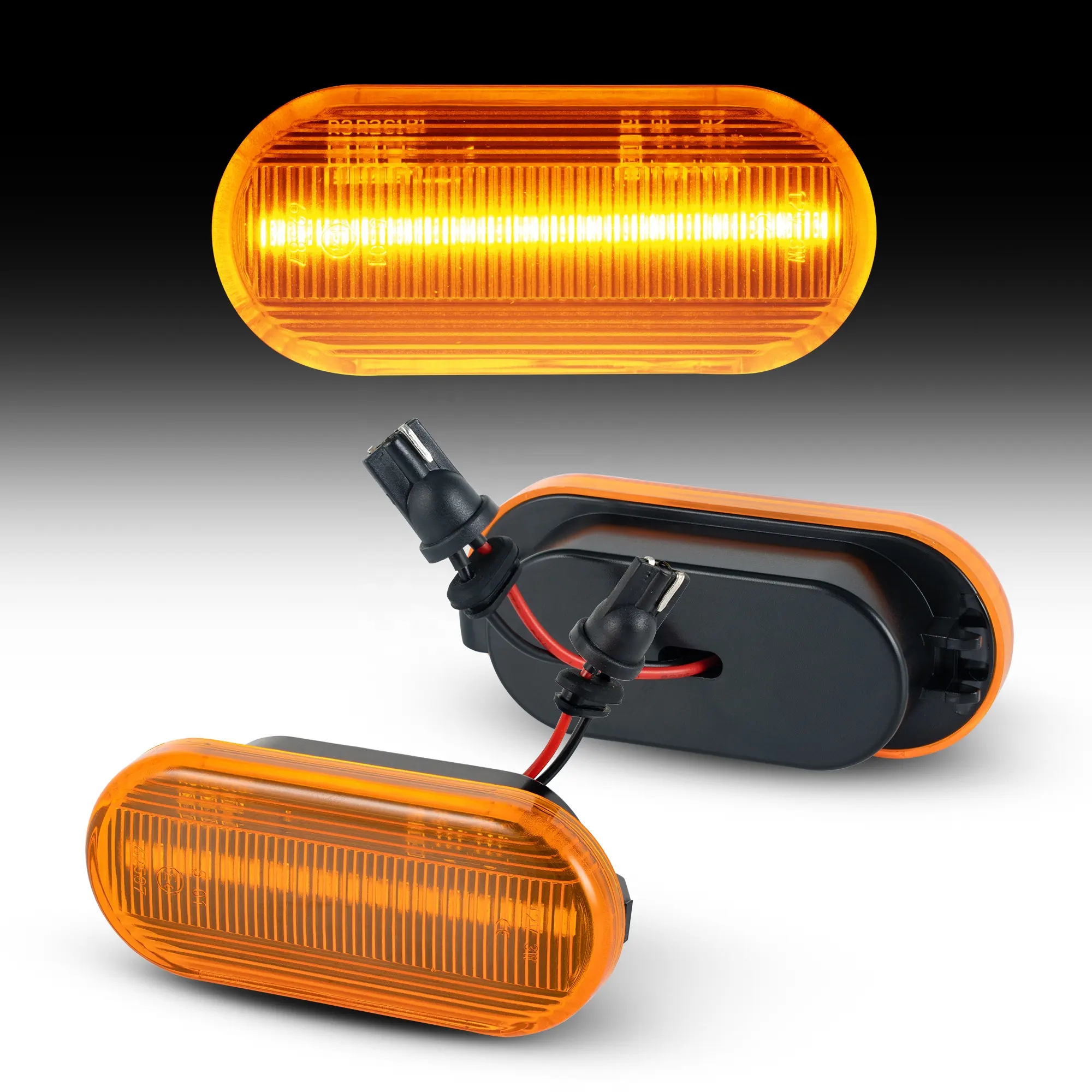 Oranje Lens Amber Led Zijmarkeringslicht Voor Vw Polo 6n 6n2 9n T5 Accessoires Led Zijmarkeringslichten