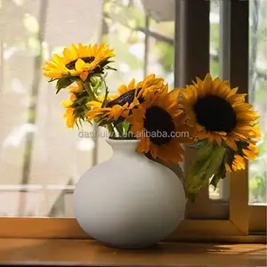 Vase Set Rough Pottery Vase Modern Tabletop Centerpieces White Matte Small Ceramic Bud Vases For Home Decor