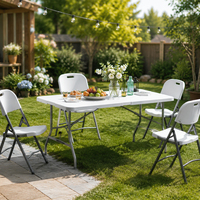 Chaise pliable imperméable en HDPE, portable, pour événements extérieurs, réunions, formations, fabricant de mobilier