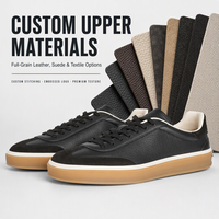 Sneakers plateforme chunky personnalisées avec logo pour hommes/femmes, dessus en cuir véritable, semelle intermédiaire en EVA, maille respirante, fermeture à lacets