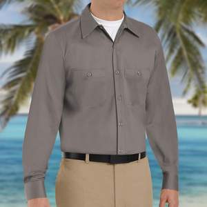 เสื้อทำงานแขนยาวของผู้ชายผ้าฝ้ายกันรอยยับสำหรับชุดทำงาน - Product Image 2