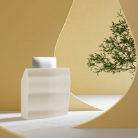 Mesa de Recepción Plegable de Papel Kraft, Mostrador de Recepción Hexagonal de Papel Móvil para Eventos, para Boutique
