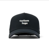 Gorra de Béisbol Personalizada al por Mayor de 5 Paneles con Logotipo de Goma PVC, Impermeable, con Orificios Cortados con Láser, para Pesca al Aire Libre, Verano, Juvenil